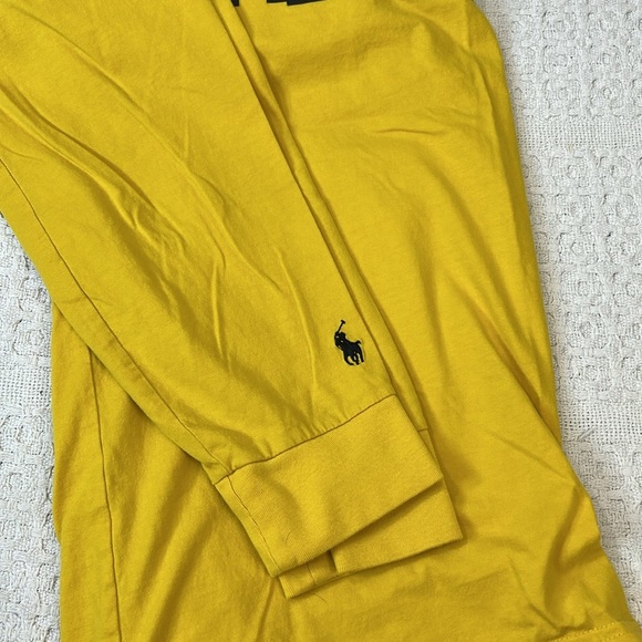 Men’s Polo by Ralph Lauren Bright Yellow Crewneck Tee Size Large - Picture 5 of 5